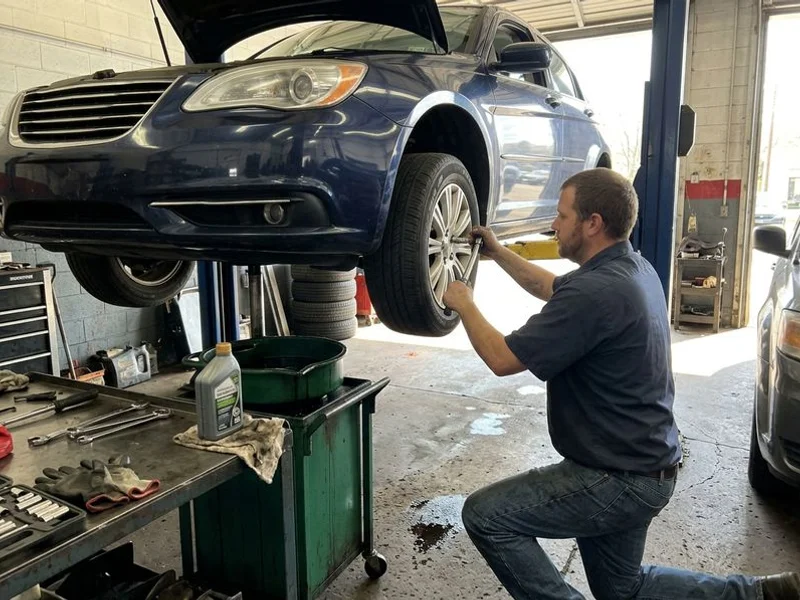 Free tire rotation performed during oil change service