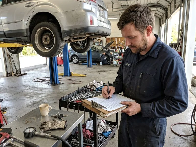 Multi-point Performance Review being filled out during service